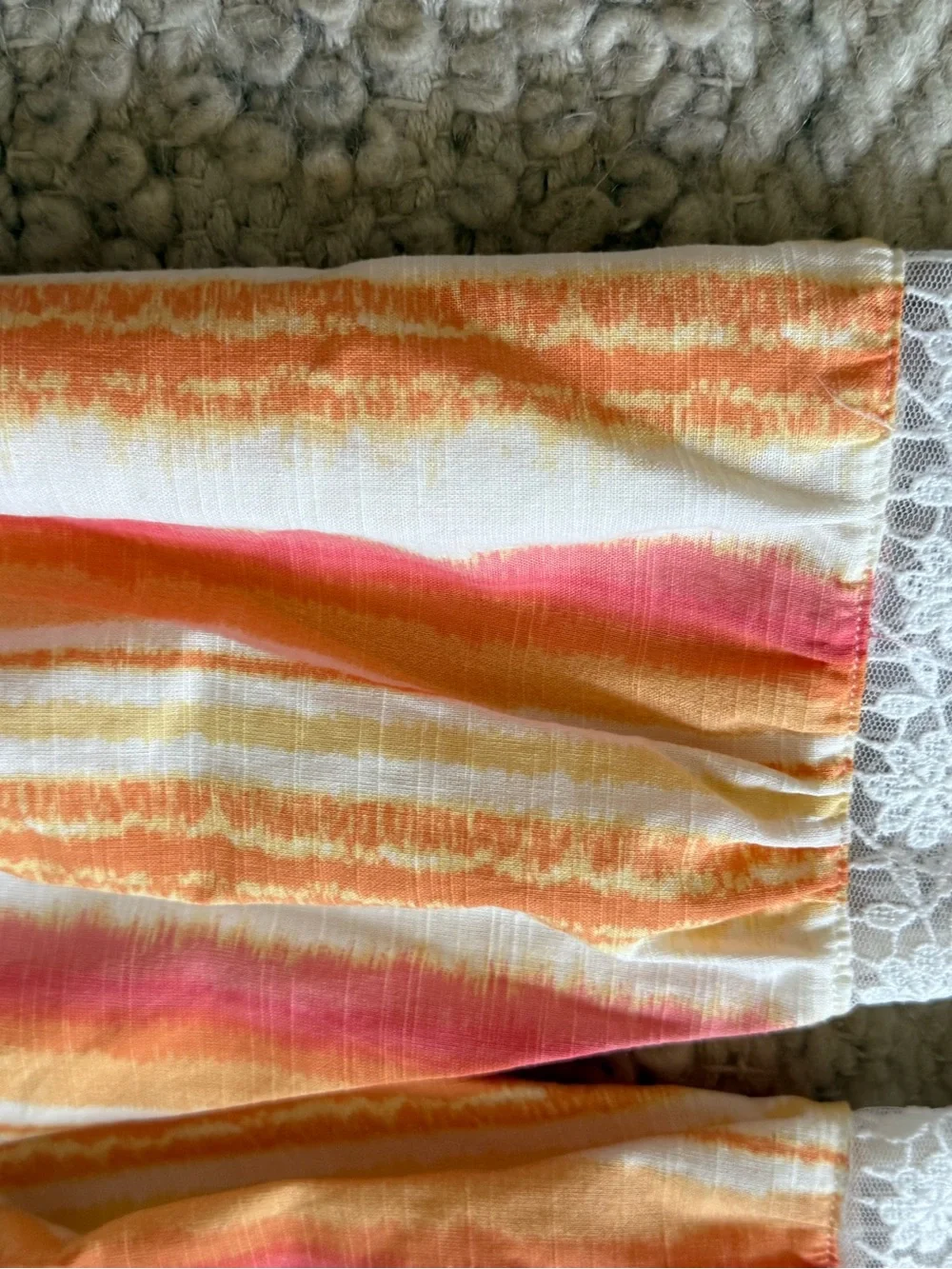 House of Harlow 1960 yellow Orange Ruffle Top & Bell-Bottom Set 2t embroidered